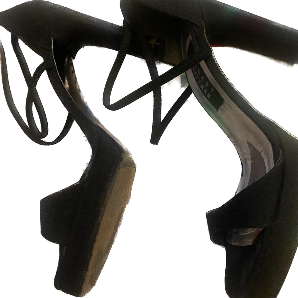 Stuart Weizman Vintage Strappy Platform Heels. Size 8.5